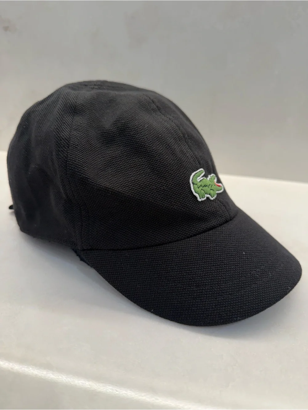 Lacoste Women’s Adjustable Bow tie Hat Cap, Black, Tennis, Pickleball and casual